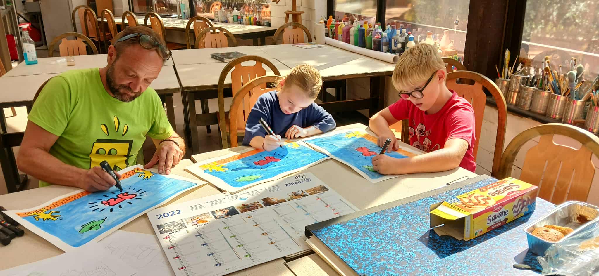 Cours peinture enfants<br />
Léon'arts